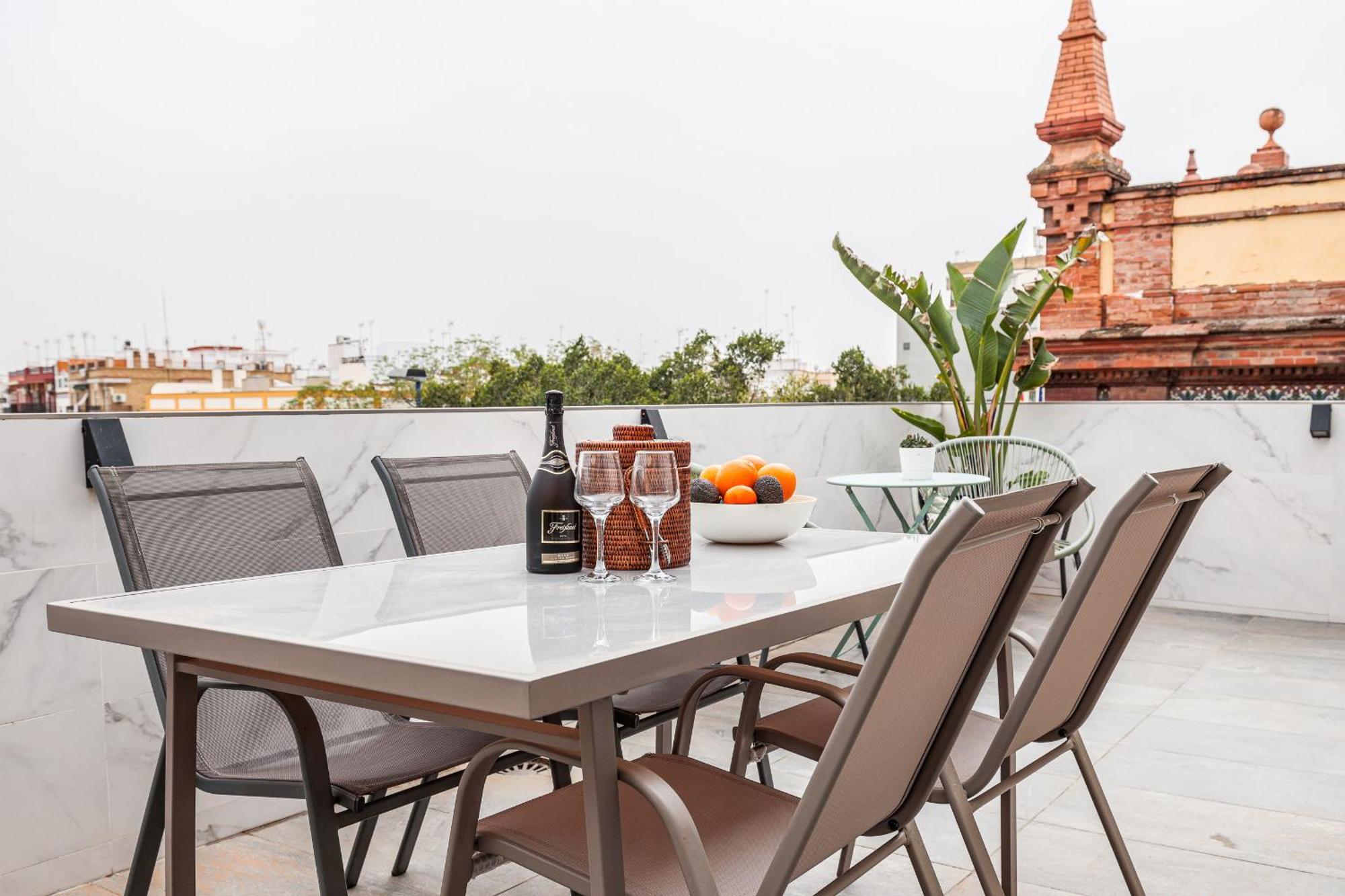 Апартаменти Fantastico Atico 2 Hab Y Gran Terraza Privada Севілья Екстер'єр фото