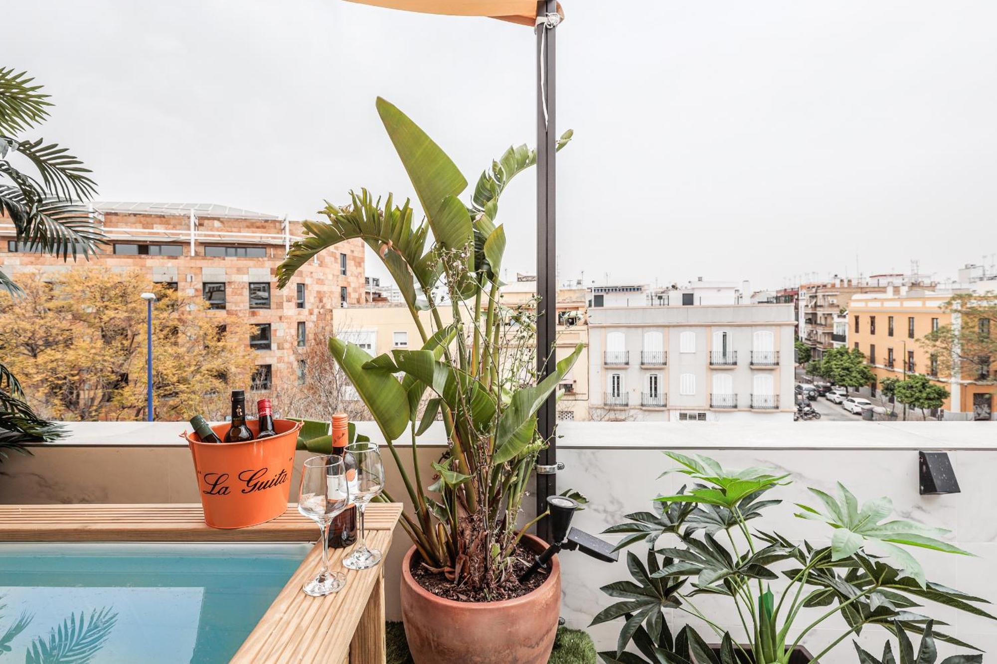 Апартаменти Fantastico Atico 2 Hab Y Gran Terraza Privada Севілья Екстер'єр фото